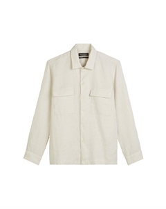 Рубашка CAMP COLLAR TWO FLAP POCKETS STRAIGHT HEM WITH SLIT AT SIDE SEAM, бежевый Marc o'polo