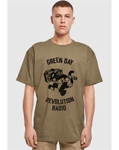 Футболка с принтом GREEN DAY REVOLUTION RADIO, оливковый Merchcode
