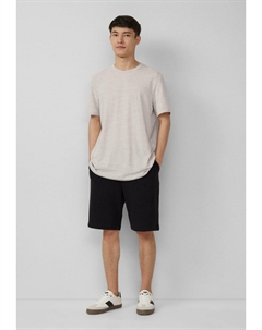 Шорты DETROIT-BERMUDA MIT FLAMMGARNSTRUKTUR IM RELAXED FIT - Tracksuit bottoms, черный S.oliver