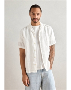 Рубашка CAMP COLLAR SHORT SLEEVES SLITS AT SIDE SEAMS, белый Marc o'polo