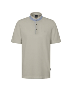 Рубашка поло STAND-UP COLLAR, бежевый Bugatti