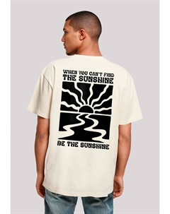 Футболка с принтом BE THE SUNSHINE, песочный F4nt4stic