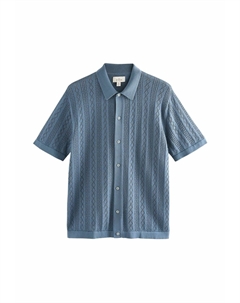 Кардиган REGULAR FIT SIGNATURE SHORT SLEEVE, синий Next