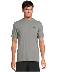 Топ VA Sport Vent Short Sleeve Top, цвет Heather Grey Rvca