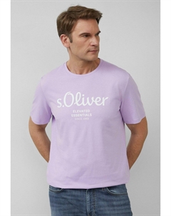 Футболка с принтом MIT LOGO, фиолетовый S.oliver