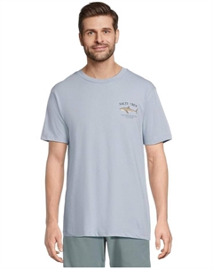 Футболка Bruce Shortsleeve Tee, цвет Blue Fog Salty crew