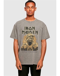 Футболка с принтом POWERSLAVE - MUMMY WORLD TOUR ACID WASHED, темно-серый Merchcode