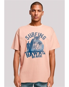 Футболка с принтом HAWAII SURF BEACH SUMMER, светло-розовый F4nt4stic