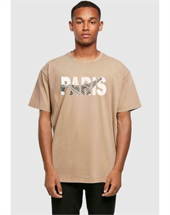 Футболка с принтом PARIS EIFFEL TOWER ACID WASHED, бежевый Merchcode