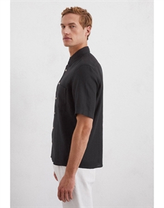 Рубашка KENT COLLAR SHORT SLEEVES ONE RECTANGULAR CHEST POCKET STYLE, черный Marc o'polo