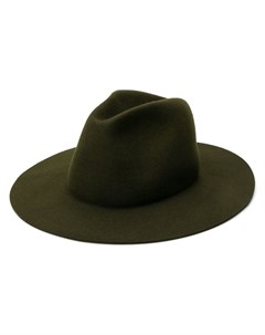 A p c фетровая шляпа федора 58 зеленый A.p.c.