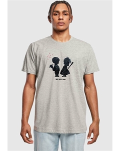 Футболка с принтом BANKSY, светло-серый Merchcode