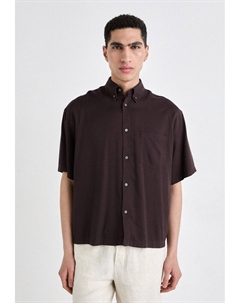 Рубашка OVERSIZED BOXY SHORT SLEEVE, коричневый Weekday