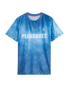 Футболка x Pleasures x The Loop Pace T-Shirt 'Nile', синий On running