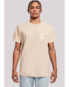 Футболка с принтом ACDC LIGHTNING BOLT, песочный F4nt4stic