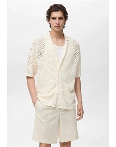 Рубашка, кремовый Mango