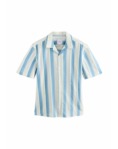 Рубашка REGULAR FIT - TEXTURED STRIPE SHORT SLEEVE, синий Next