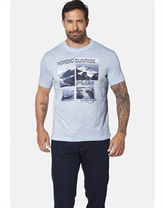 Футболка с принтом INGTON, светло-голубой Jan vanderstorm