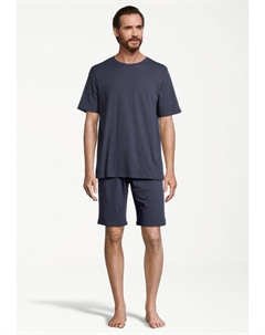 Пижама HOME SET - Pyjama set, темно-синий Schiesser