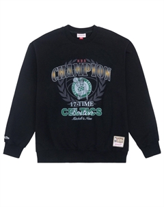 Свитер x NBA Boston Celtics 17 Times Champion Sweatshirt 'Black', черный Mitchell and ness
