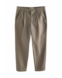 Чиносы PLEATED TEXTURED, коричневый Next