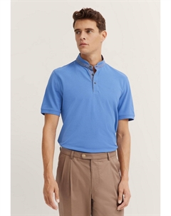 Рубашка поло STAND-UP COLLAR, синий Bugatti