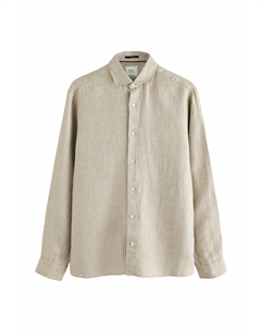 Рубашка REGULAR FIT - STRIPE BASKET WEAVE LONG SLEEVE CUTAWAY COLLAR, бежевый Next