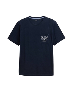Футболка с принтом KURZARM, темно-синий Tom tailor