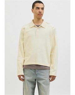 Рубашка поло Long sleeved top, кремовый Jack & jones