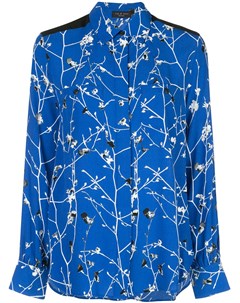 Rag bone блузка therese с цветочным принтом s синий Rag & bone