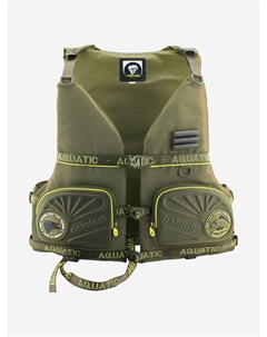 Жилет страховочный ЖС-03Х для рыбалки, Зеленый Aquatic