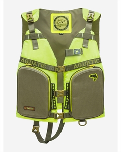 Жилет страховочный ЖС-05Л для рыбалки, Желтый Aquatic