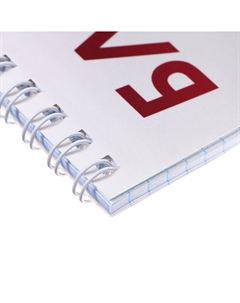 Блокнот а5, 40 листов в клетку на гребне Calligrata