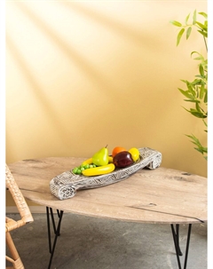 Поднос декоративный, 60×18×9 см, дерево Nobrand