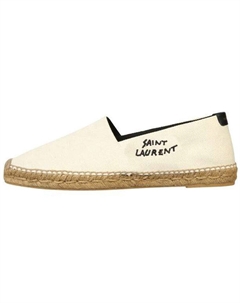 Эспадрильи Logo Embroidered, белый Saint laurent