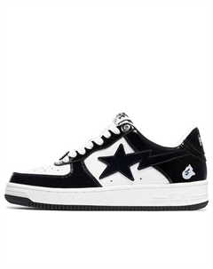 Кроссовки Bape STA Low 'Black White', черный A bathing ape®