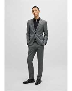 Ботинки на шнуровке GRYFF_DERB_PLLT - Smart lace-ups, черный Hugo