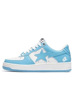 Кроссовки Bape Sta Patent Leather 'White Blue ', синий A bathing ape®