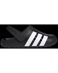 Сабо Adilette Clog 2.0 'Black White', черный Adidas