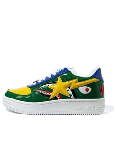 Кроссовки Bape sta Low M2 'Green Shark Face', зеленый A bathing ape®