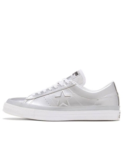 Кеды one star low Silver, серебряный Converse