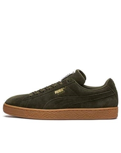 Кеды Suede Classic 'Forest Night Gum', оливкого-зеленый Puma