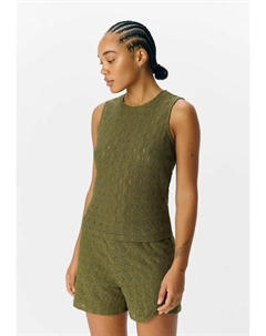 Блуза BRODERIE ANGLAISE, оливковый Object