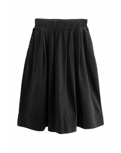 Джинсовая юбка Pleated skirt, черный Next