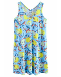 Платье из джерси SLEEVELESS V-NECK SLOUCH, синий Next