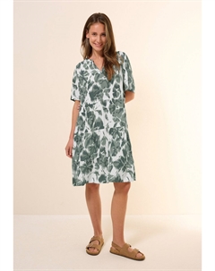 Повседневное платье GEMUSTERTES CREPE, хаки Cecil