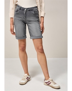 Джинсовые шорты CASUAL FIT, серый Cecil