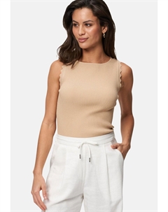 Топ WELLENKANTE AM ARMAUSSCHNITT, бежевый Zero