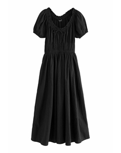 Платье макси PUFF SLEEVE SUMMER, черный Next