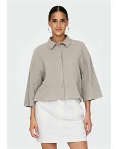 Рубашка THEIS LIFE 3/4 CROP, бежевый Jdy